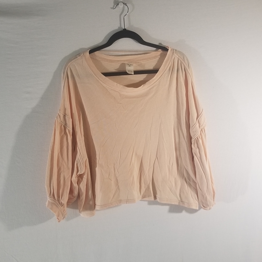 We The Free Bell Sleeve Crop Top B5